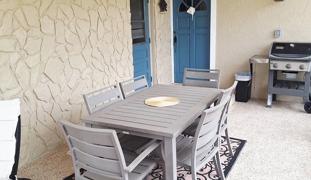 Patio Retreat! Family Getaway with Large Privacy Fenced Yard! 6 miles to Beach!
