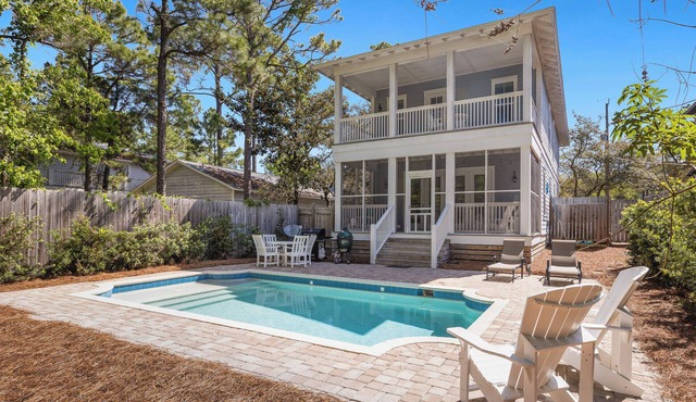 Seagrove Beach Home + Private Pool & Bikes