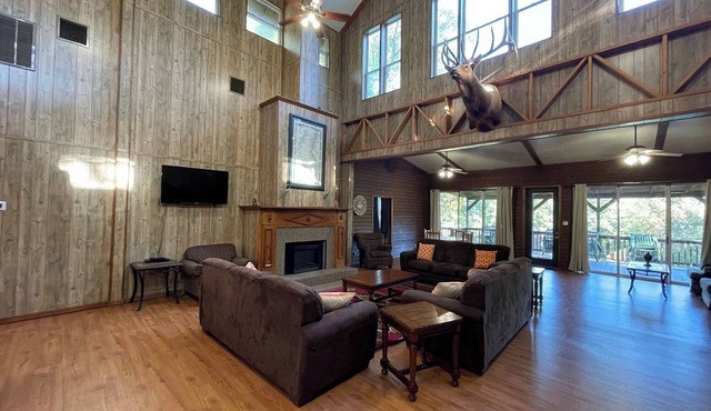 Spacious Lodge Retreat | Sleeps 24 | 8 Suites | Decks, Pond Views & Gathering Spaces