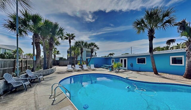 Stay Awhile | Backyard Oasis, Private Pool, Walk to Beach