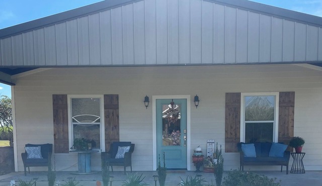 Sugar Cane Cottage is cozy with a country feeling.