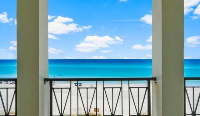 Sunset Over Seas*Frangista Gated Beach*Elevator*