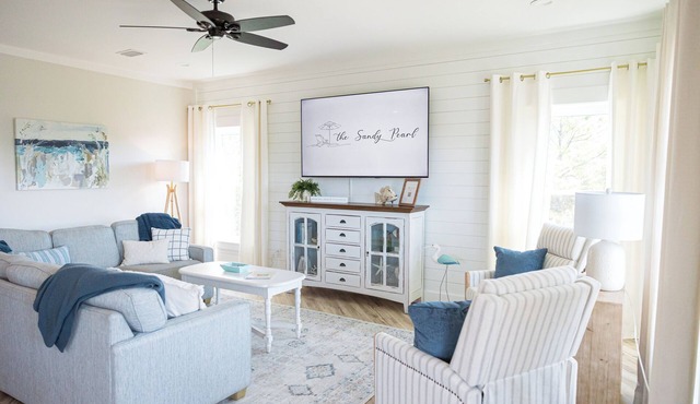 The Sandy Pearl-New showers, golf cart, & fire pit!