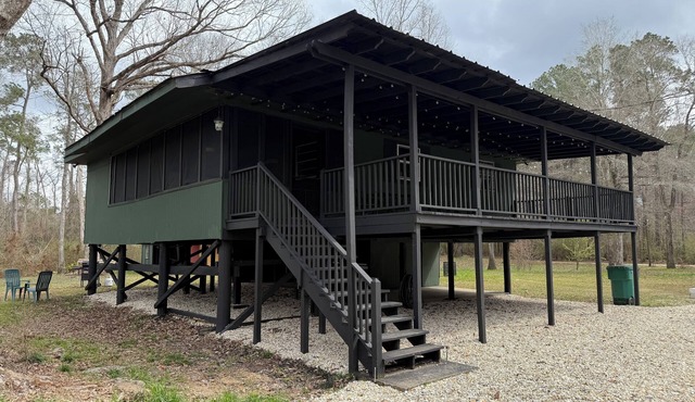 The Woods Camp w/waterfront view on the River! WIFI & Pet Friendly!