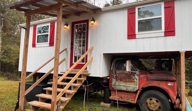 Vintage truck home on the Tangipahoa scenic river