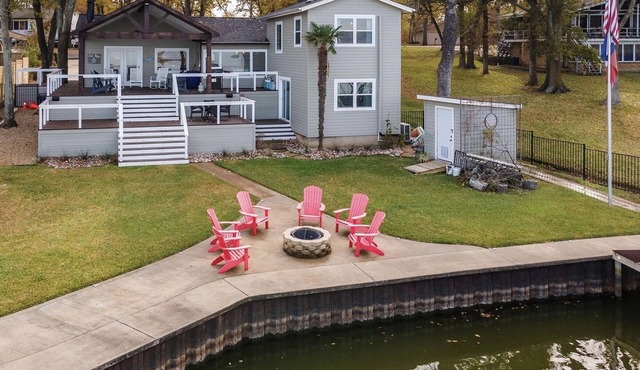 Waterfront - Open lake with amazing views, dock great for fishing and fire pit
