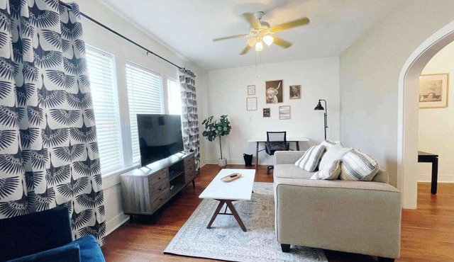 Your family will be close to everything when you stay at this centrally-located duplex next to St