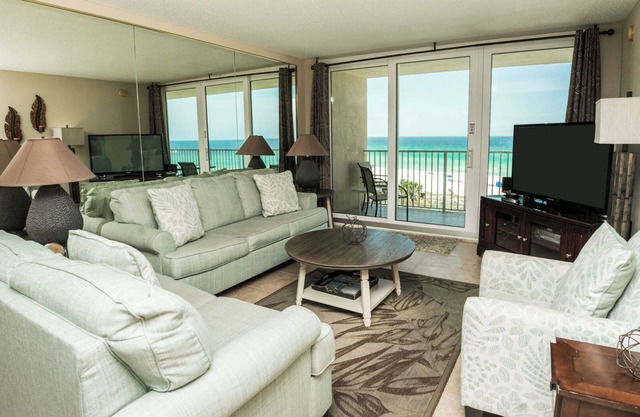 B501-Two Balconies-Gulf front- 3 pools- New Pickle ball Court-Private Parking space.