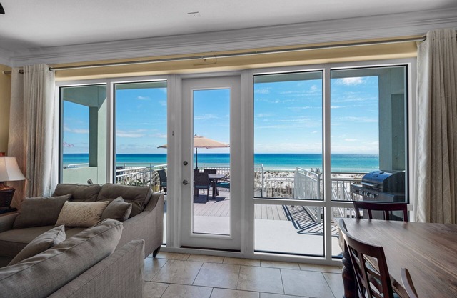 Beach Front-Elevator- Gulf & Bay Views! 4BR White Sands 423