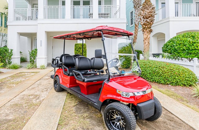 Private Pool - Golf Cart and Gulf view