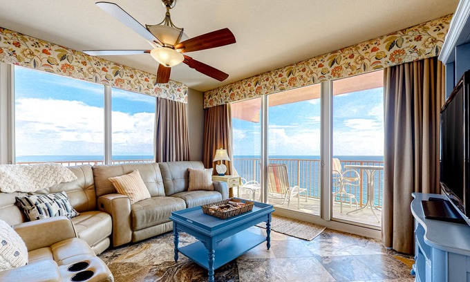Panama City Beach Condo | 23rd Floor Oceanfront Condo with Shared Pools, Ocean View, and High-Speed WiFi