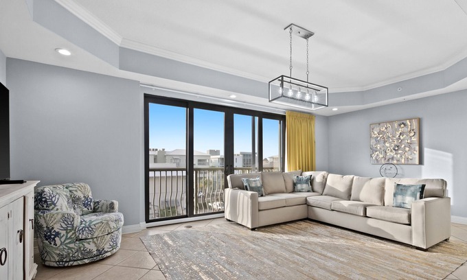 Santa Rosa Beach Condo | 4th-Floor Condo w/Balcony, Partial Gulf Views, A/C, W/D, and Shared Outdoor Pool