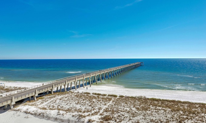 Navarre Beach Condo | 4th Floor Condo Gulf Front, Pool, Grill, Large Balcony
