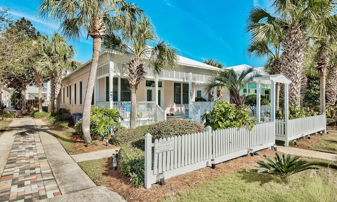 Frangista Beach House | A Garden Cottage | Private Beach + Beach Service + Pet Friendly!
