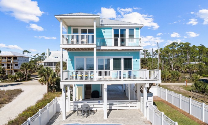 Port St. Joe House | About Time: Beach Views, Private Pool, Pet-Friendly, Dog Run – Sleeps 14
