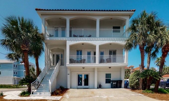 Miramar Beach House | Beach Chairs from March to October! 100 YARDS To The Uncrowded Beach! Secluded Area!