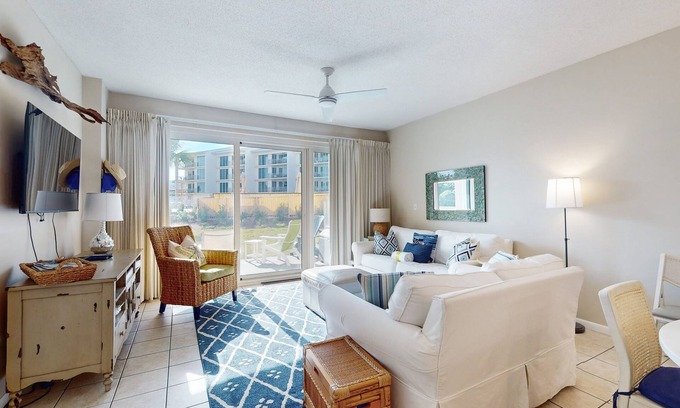 Rosemary Beach Condo | Beachfront condo with 2 beach chairs included & pickleball - short walk to dining