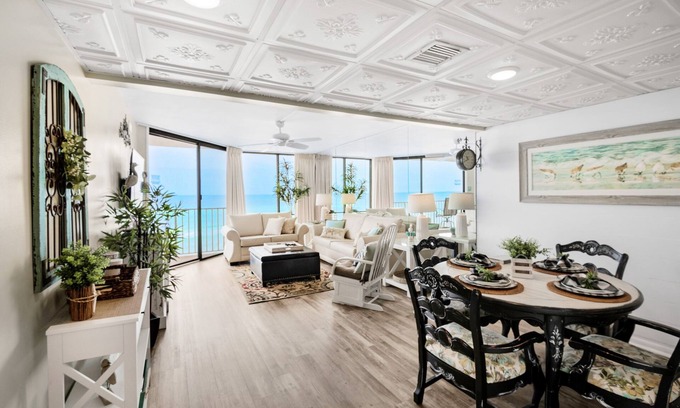Panama City Beach Condo | Beachfront~Updated~Resort with Pools~Salty Kisses Windward at Edgewater403