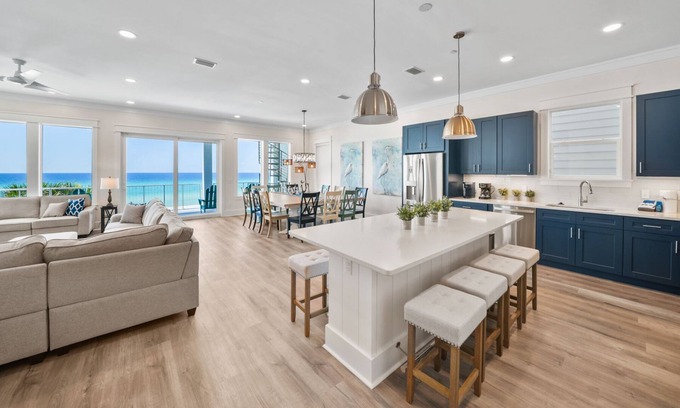 Laguna Beach Estates House | Brand New! Beachfront w private pool. Exceptional. 8 Br each w private bath