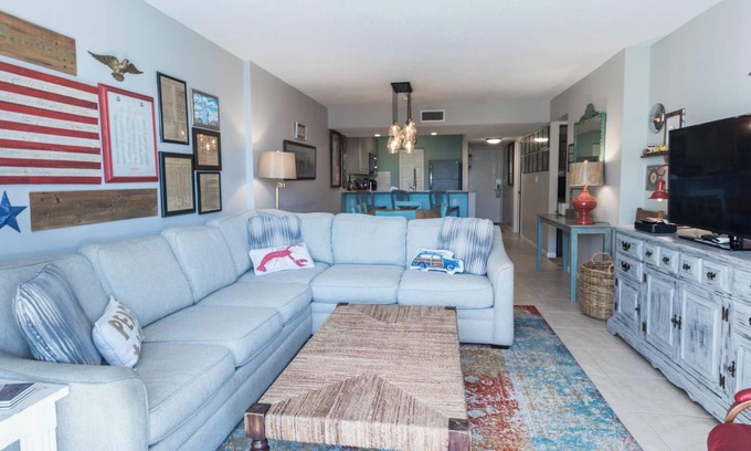 Gulf Lagoon Beach Condo | C102 Low Floor, 3 Pools, Spectacular Sunset View