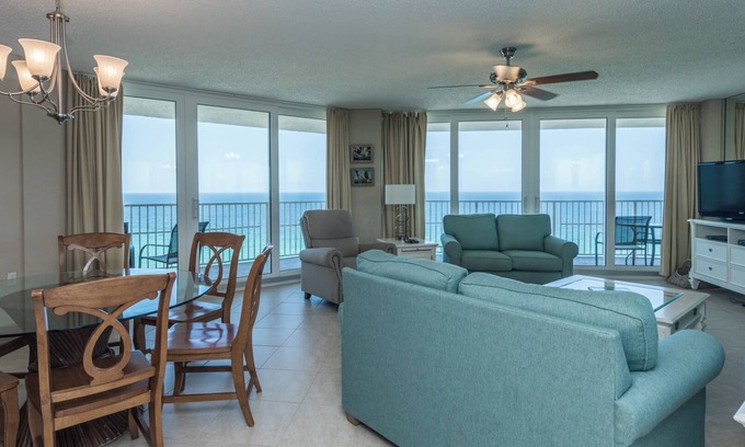 Gulf Lagoon Beach Condo | E1706 Gulf Front View, 3 Pools, Gated Condo