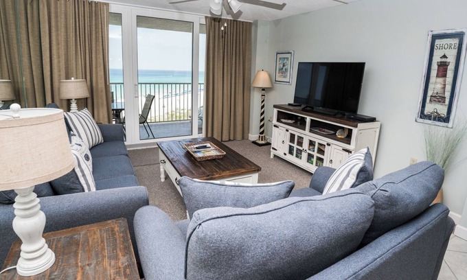 Gulf Lagoon Beach Condo | E805 Great Gulf View, 3 pools, Gym & Tennis Court