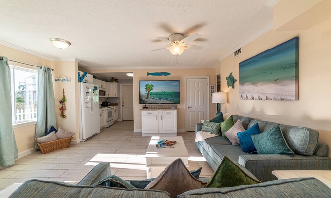 Biltmore Beach House | Emerald Beach Cottage-PCB-Gorgeous 1950s Vintage Cottage-Short Walk to Beach-Fire Pit-Pet Friendly