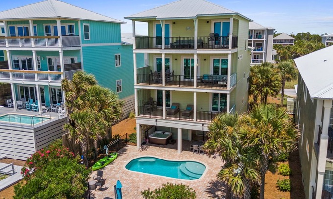 Cape San Blas House | Gift From the Sea: Beachfront 5 BR North Cape Home- Sleeps 12, Priv. Pool!