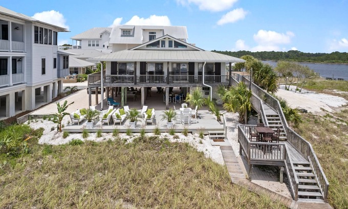 Santa Rosa Beach House | Grayton PT.6 bd 4B,Plus Loft,Gulf/Lake View! Best location in Grayton!