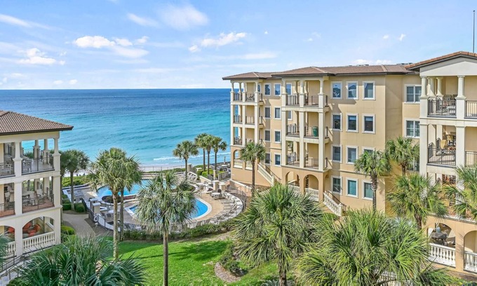 Santa Rosa Beach Condo | Gulf Front Condo! Stunning Views and Gourmet Kitchen! Two Gulf Front Pools!
