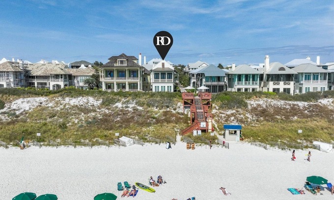 Rosemary Beach House | Gulf Front in Rosemary + Beach Access- 34 South Briland Main House