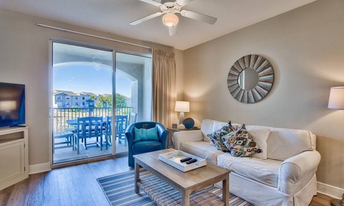 Santa Rosa Beach Condo | Gulf-View with private beach for Couples/Small families, beach chair service!