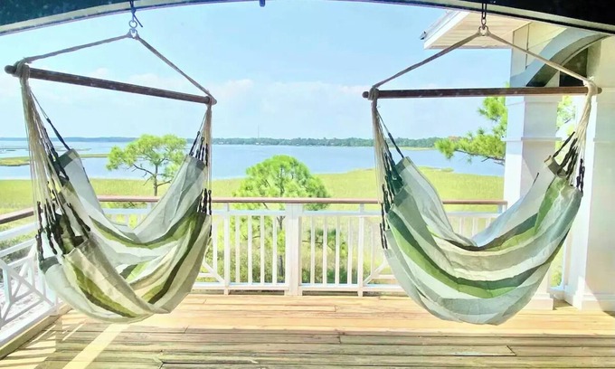 Alligator Point House | Hidden Harbor: Secluded Luxury Bayfront Retreat!