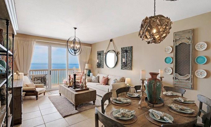 Panama City Beach Condo | LUXURIOUS Calypso Condo Nicer than rest-Private Parking space! Beach Chairs! +