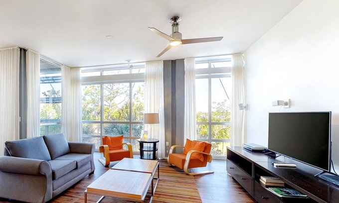 Port St. Joe Condo | Mid-Century Modern Condo with Shared Pool, High-Speed WiFi, & Easy Beach Access