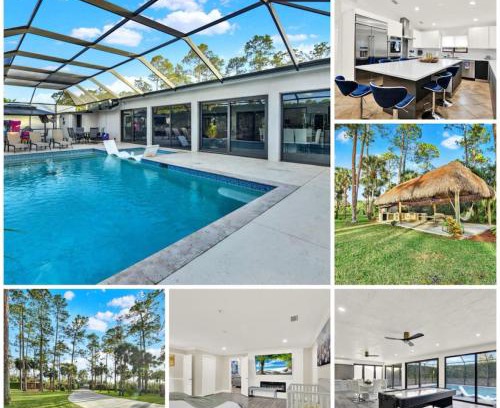 Rural Estates House | Naples Oasis Heated Pool Gazebo Grill Retreat