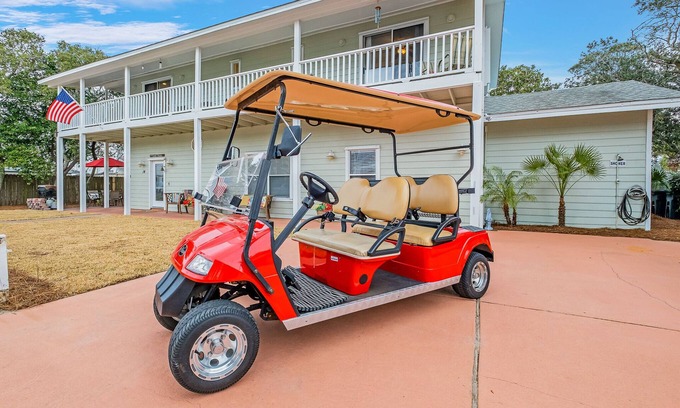 Frangista Beach House | ★ New Listing Discount! + Steps 2 Private Beach + Private Pool + Golf Cart Incl★