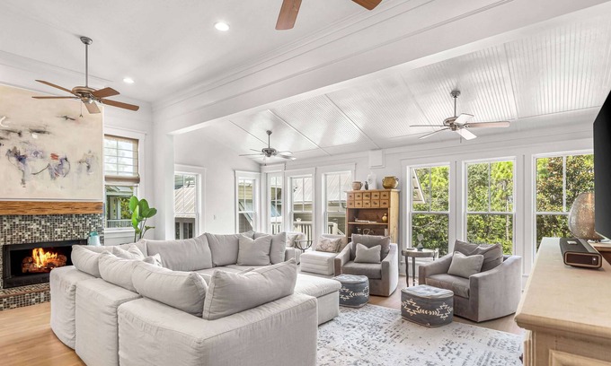 Watercolor House | New Pool for 2024! This house has EVERYTHING you want plus 2 min to Beach