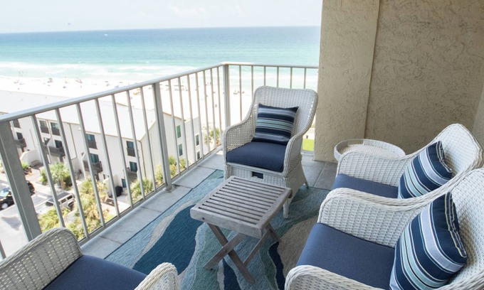 Crescent Beach Condo | Newly remodeled - Luxurious Gulf front 3BD/2BA condo w/private balcony