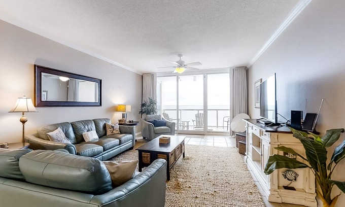 Navarre Beach Condo | Oceanfront High-Rise Condo W/180 Degree, Unobstructed Ocean View & Shared Pool