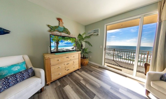 West Panama City Beach Condo | On the Beach, Best Resort in PCB,Family Friendly,8 Floor, Beach Chairs Included