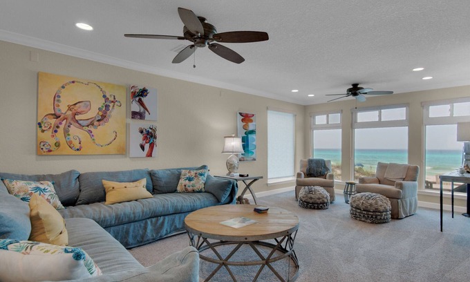 Fort Walton Beach - Destin House | On the Beach, Big Deck, Chair Service, Steps onto the Sand