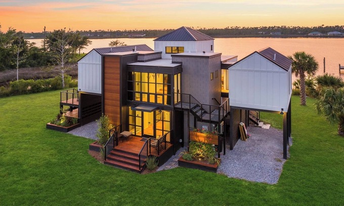 Panama City House | Organically Designed Spacious Home w/a Resort Style Heated Pool & Private Dock