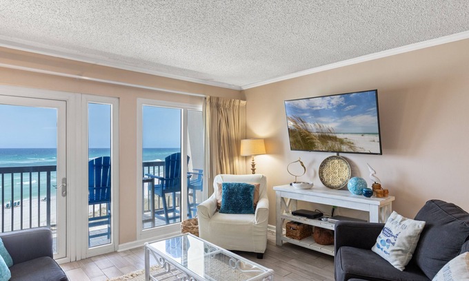 Sunnyside Condo | Pinnacle Port Vacation Rentals- C1 building, 2 bdr. 2 bath Gulf Front condo!