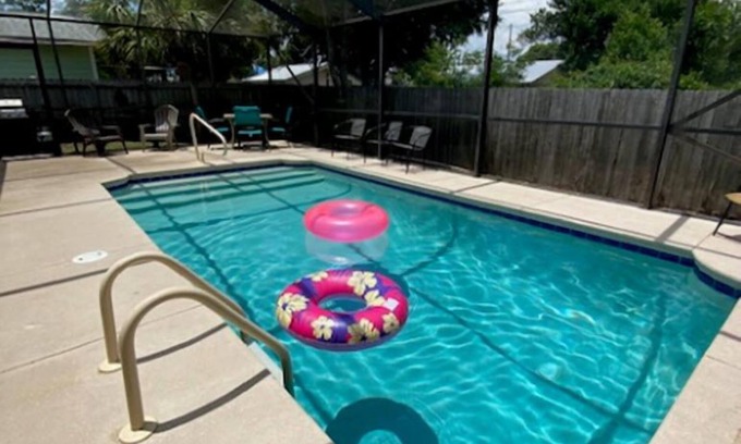 Riviera Beach House | Private Pool Private Yard "Golf Cart Rentals Available locally"