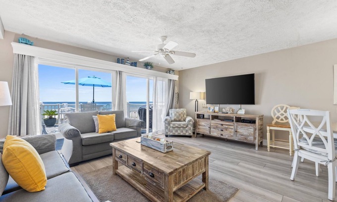 West Panama City Beach House | Sailfish 7 - Direct Beachfront! Pet Friendly! Beautiful Gulf Views - Free Golf