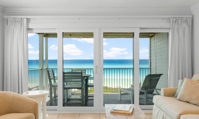 Seacrest Condo | Seamist #5 Gulf Front Condo - Gulf Front, Bikes, & Balcony Views!
