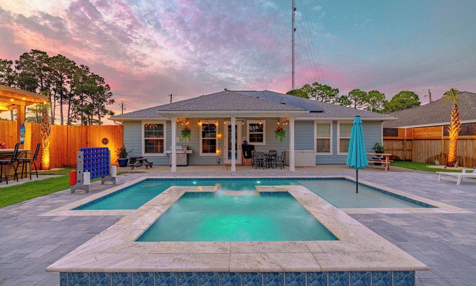 Panama City Beach House | Seashells & Cocktails Backyard Paradise!