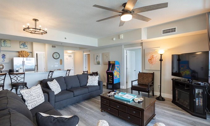 Panama City Beach Condo | Shores of Panama 611 2BR! Amazing Remodel and Same Floor Parking!