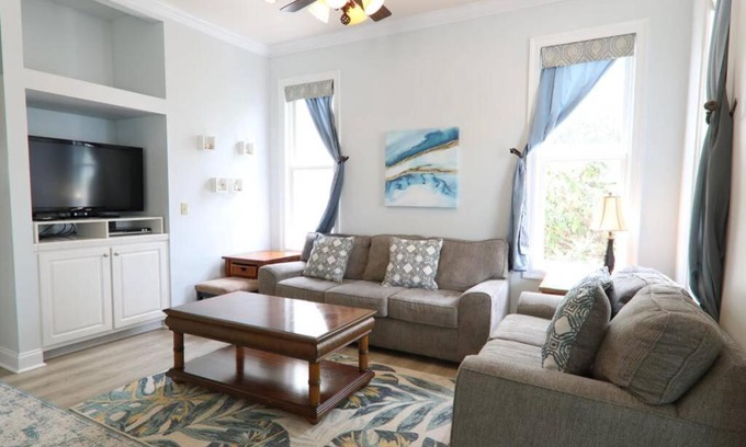 Frangista Beach House | Steps from the Beach, Private Heated Pool, 2 Story Home, Walk to Beach and Restaurants.